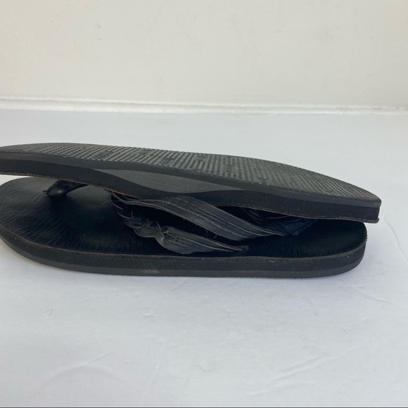 Rainbows Flirty Braidy Leather Flip Flop 6.5 - Picture 5 of 9